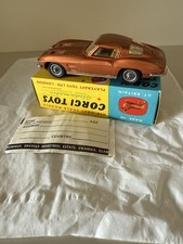 Corgi Toys 310 Chevrolet Corvette Stingray Rare Virtually Mint