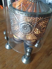 ANTIQUE SILVER  HEART LANTERN