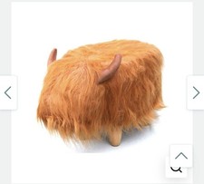 Highland Cow Footstool Camel