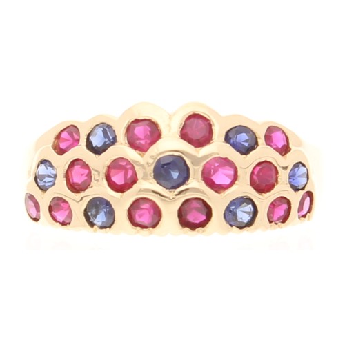 18carat yellow gold ruby - yellow, &