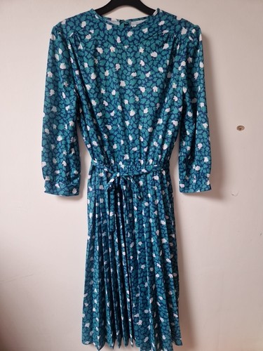 Vintage 80s floral - 80s, pleate