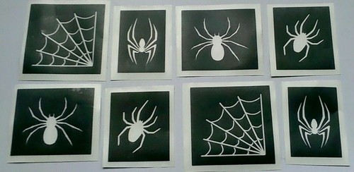 400 spider stencils - 10,