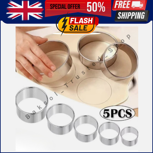 5pc stainless steel round - stainless,
