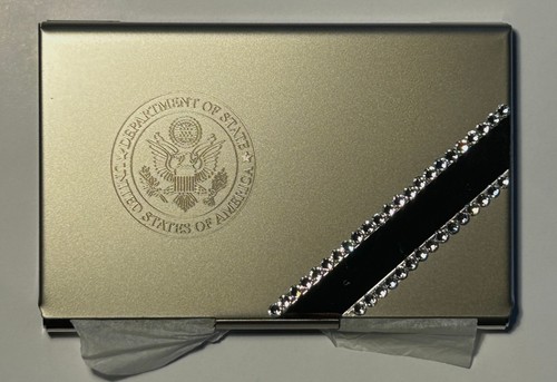 Department state metal card - of,