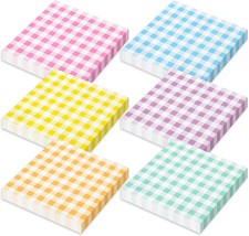Whaline 60Pcs Gingham Cocktail