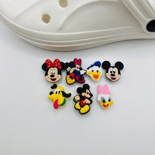 Mickey & Minnie Mouse Charms Fits Crocs SET OF 7 Shoe Charms Real UK Seller ??