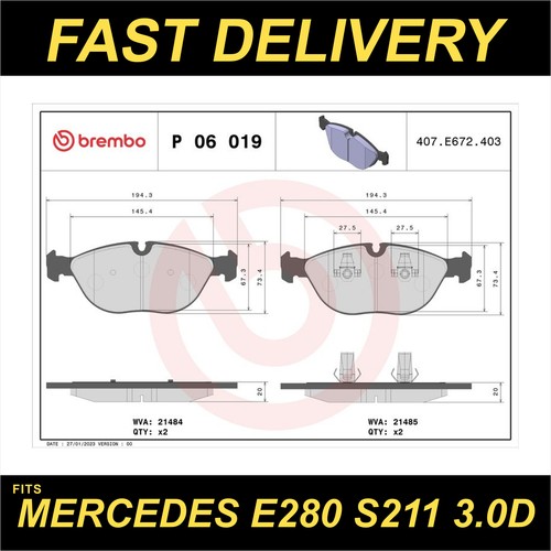 Brembo brake pads set fits - brembo,