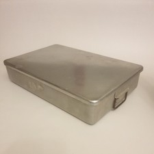 VINTAGE GRUNDY CATERING LARGE BAKING TRAY  + LID   ALUMINIUM OVEN COOKING VGC