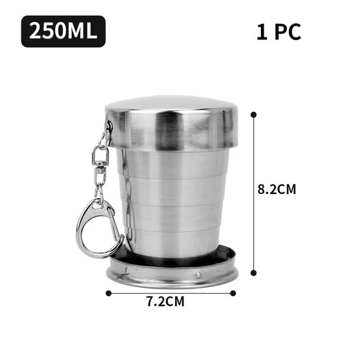 Stainless steel folding cup - folding,