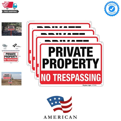 Large trespassing signs - trespassing,