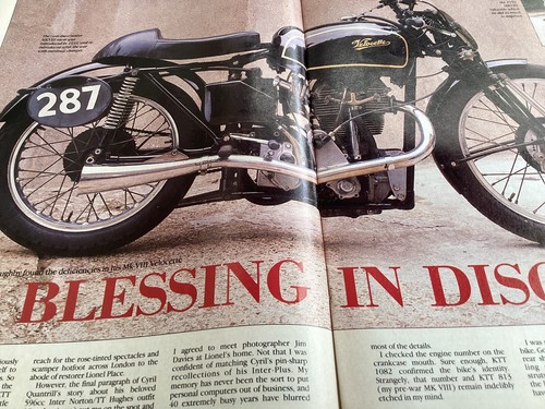 Velocette mk8 ktt motorcycle - velocette,