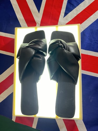 Zara black low heeled mule - black,