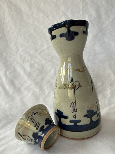 Vintage kutani sake set - vintage,