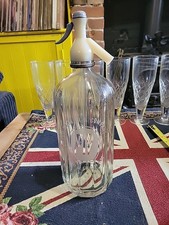 Soda Syphon Etched PETER WALKER & CO BIRMINGHAM Antique RARE COLLECTABLE