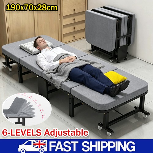 Single foldable folding bed - single,