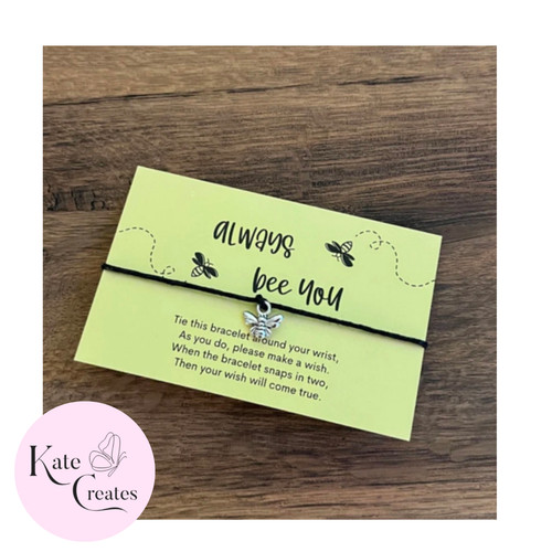 Wish bracelet card string - x,
