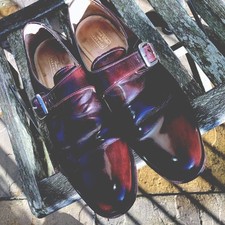 Samuel Windsor Men's UK 11 Brown Leather Buckle Shoes Slip On Preloved