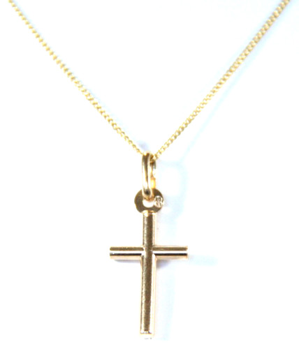 Carat yellow gold cross - carat,