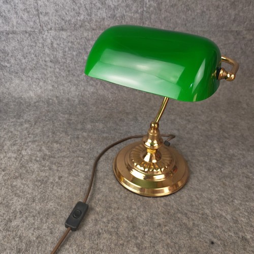 Bankers desk lamp - lamp, brass