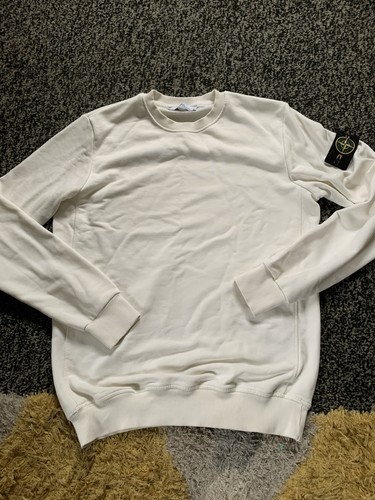 White stone island jumper with - white,