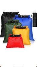 Waterproof Dry Bag Set, Lightweight Drybag Canoe Bags with 1.5L, 2.5L, 3.5L, 4.