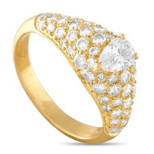 Cartier Vintage 18K Yellow Gold Diamond Engagement Ring CA02-110725