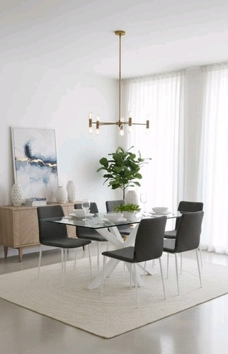Seater dining table tempered - seater,