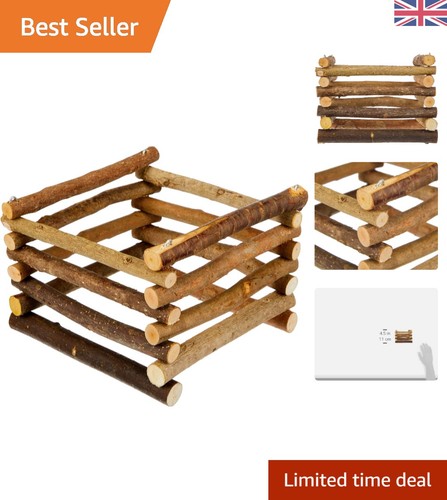 Natural wood hay feeder for - hay,