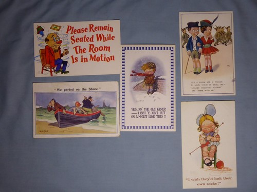 Vintage comedy postcards - comedy,