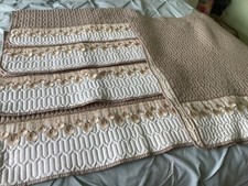 4 chair back covers and settee seat cover