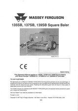 Massey Ferguson MF135 MF137 MF139 Baler Operators Manual - MF 135 137 139