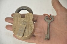 Vintage Brass Inlay Engraved