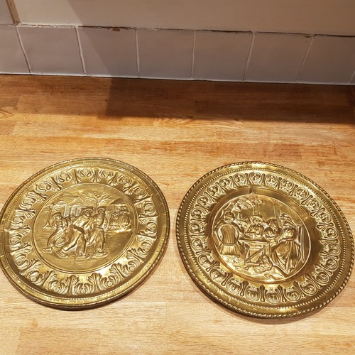 Pair vintage brass - brass, wall
