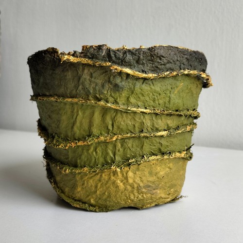 Papier mache pot