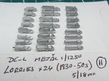 Lorries x 24 1930-50s by DC-L, Scale 1/1250 Ship Model