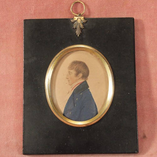 Antique coloured miniature - antique,