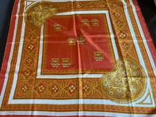 Loewe Silk Scarf Orange 87cm x