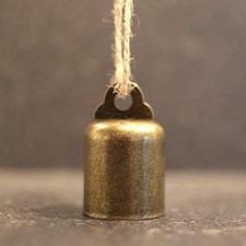 Small brass tone hand bell - small,