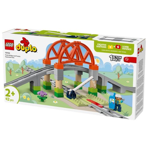 Lego duplo train bridge tracks - train,