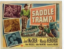 Saddle Tramp Starring Joel McCrea, Wanda Hendrix, John Russell