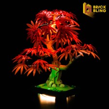 BrickBling Light Set for LEGO Japanese Red Maple Bonsai Tree 10348 (Standard)