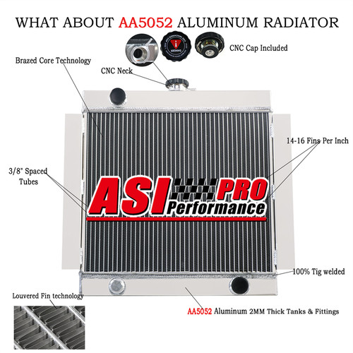 3row aluminium radiator for - aluminium,