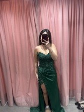 Green Maxi Dress Women Size 8