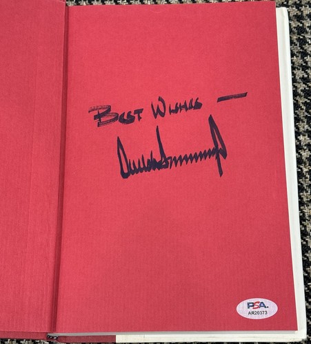 Donald trump signed - trump, autograph