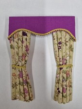 Dolls House Miniature Curtains