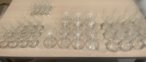 Crystal clear glassware