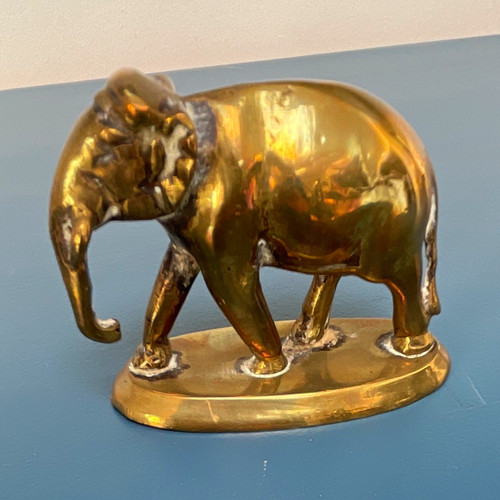 Vintage brass elephant - vintage,