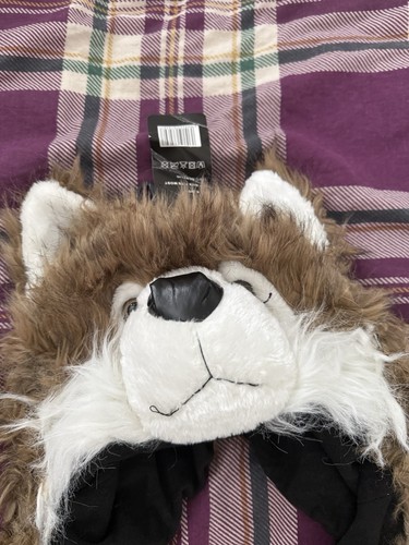 Brown faux fur animal - brown, hat