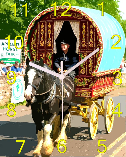 Gypsy caravan clock - clock,, appleby