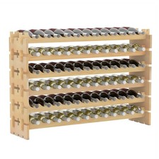 72 Bottle Wine Rack Natural